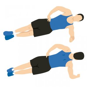 Plancha abdominal lateral